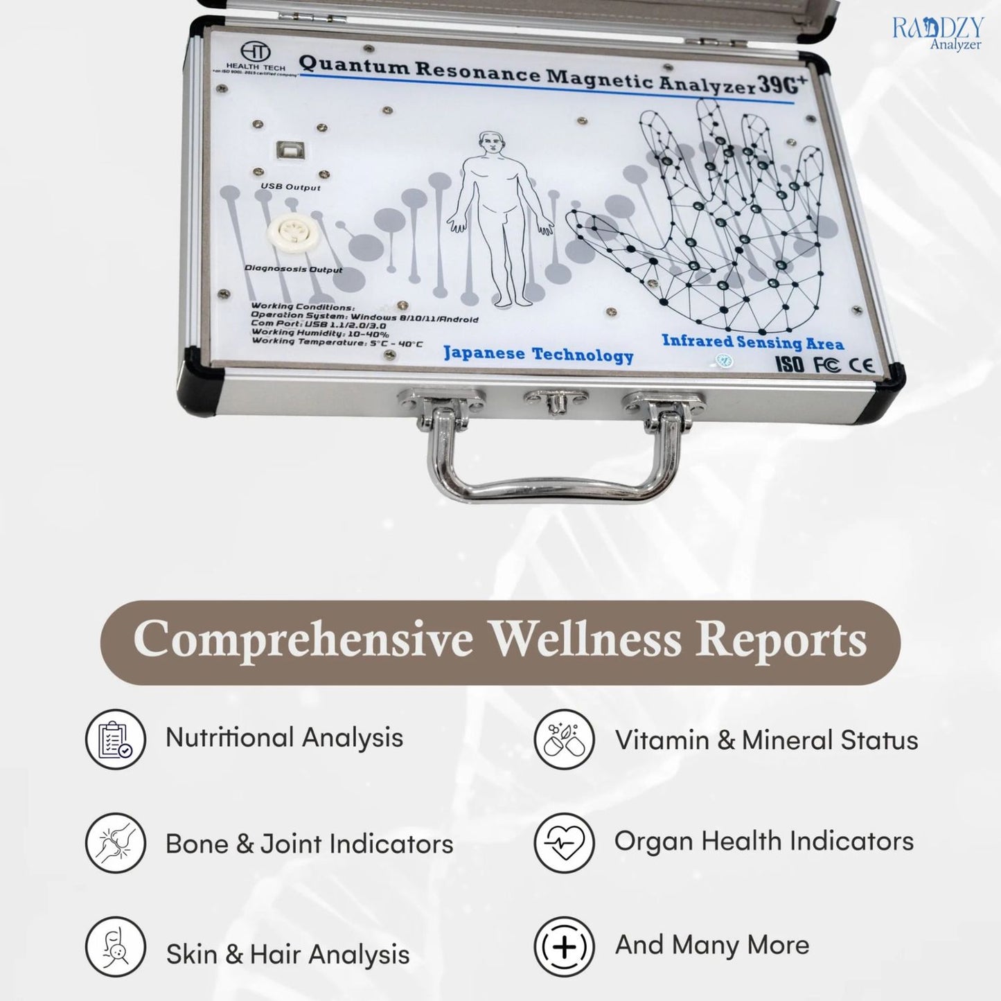 Raddzy 39G+ Android & Windows Quantum Analyzer